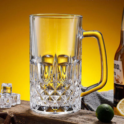 玉晶高颜值带把玻璃杯