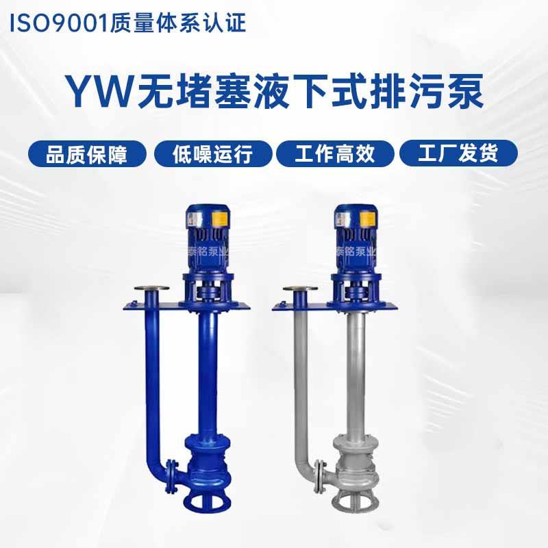 YW无堵塞液下式排污泵单双管自吸式污水泵大流量液下泵