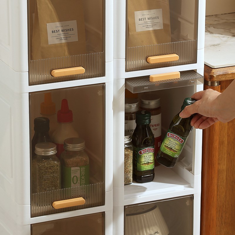 夹缝收纳柜厨房落地橱柜窄缝隙餐边柜子调料品家用储物多层置物架