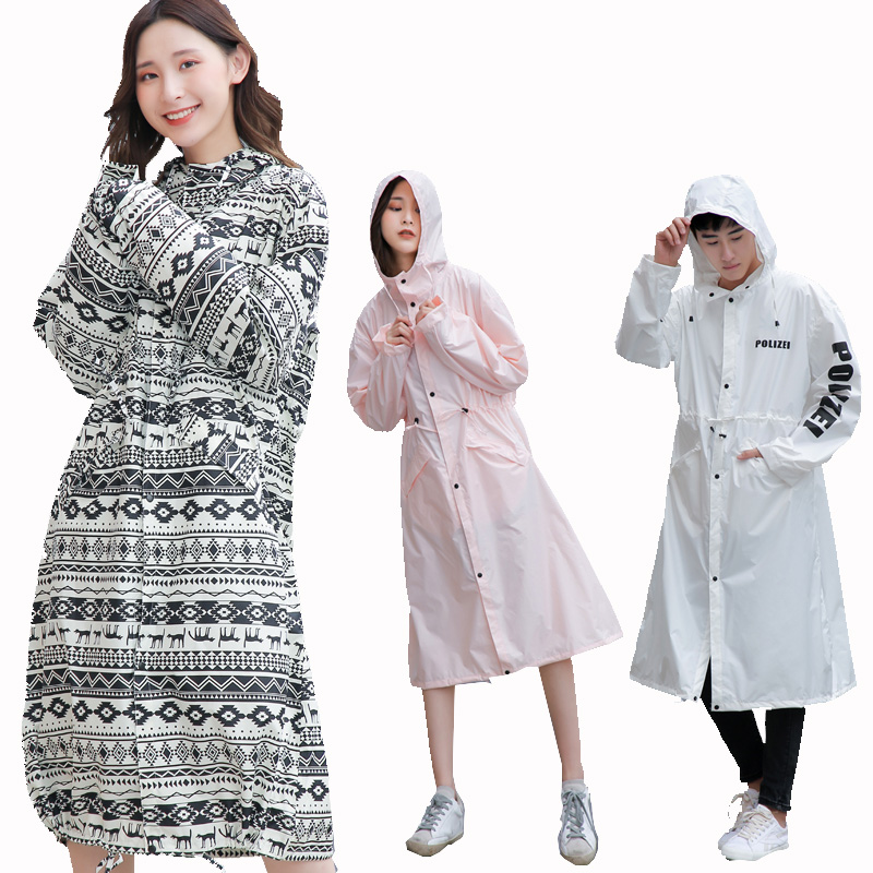 成人雨衣女时尚徒步长款加长防水风衣外套轻薄全身防暴雨披男旅游