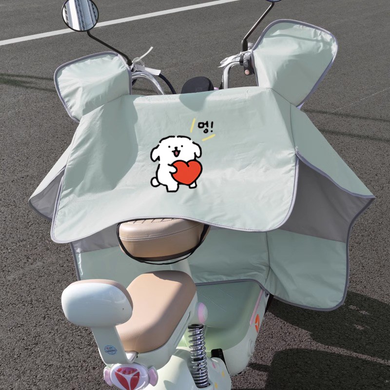 夏季电动车挡风被电车遮阳罩防晒罩夏天摩托车防雨挡风罩2025新款
