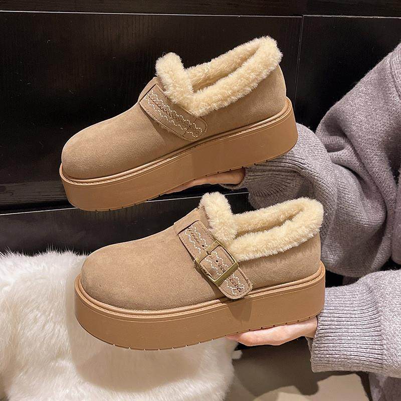 网红复古风防寒厚底棉鞋女2025年新款冬季加绒加厚洋气勃肯单鞋女,女鞋,勃肯鞋/软木鞋,淘宝优惠券,粉丝福利购,淘宝优惠卷