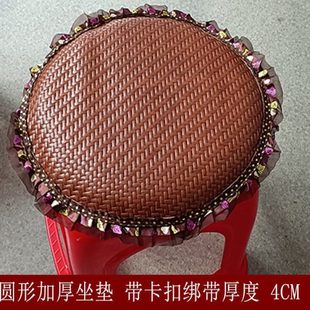 通用上班久坐 厂促工厂坐垫冬夏两用方凳夏天坐垫绑带圆椅子垫四季