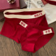 红色内裤 喜庆红运情侣内裤 一男一女本命年新年结婚性感大码 女三角