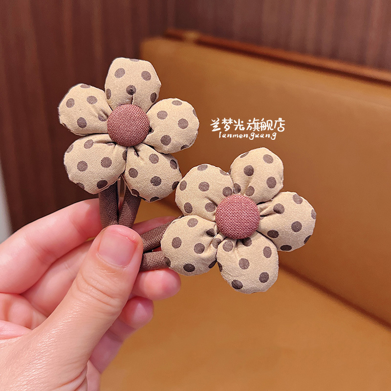 儿童秋冬不伤发布艺花朵bb夹