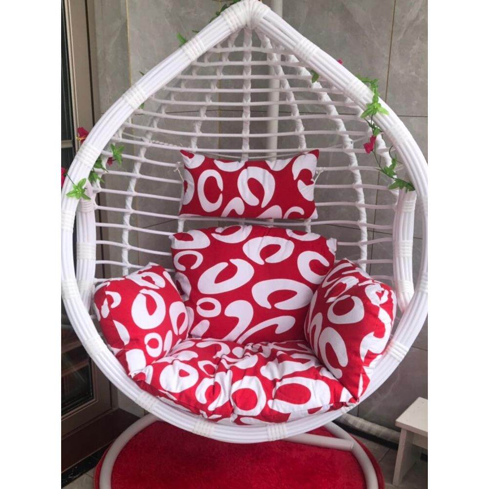 新吊篮坐垫布艺单人可拆洗藤椅吊兰秋千靠垫摇吊椅家用优质经济型