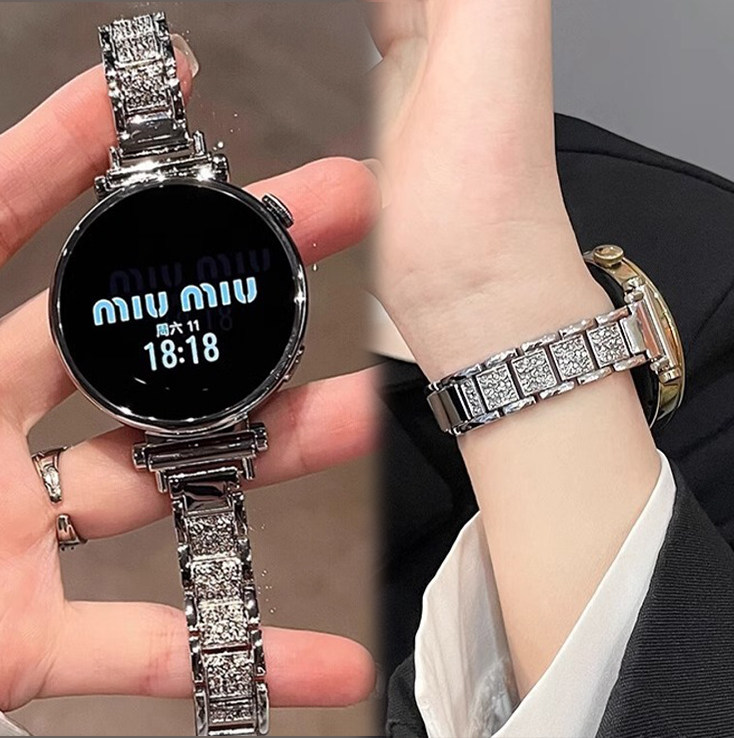 适用华为表带满钻轻奢小蛮腰