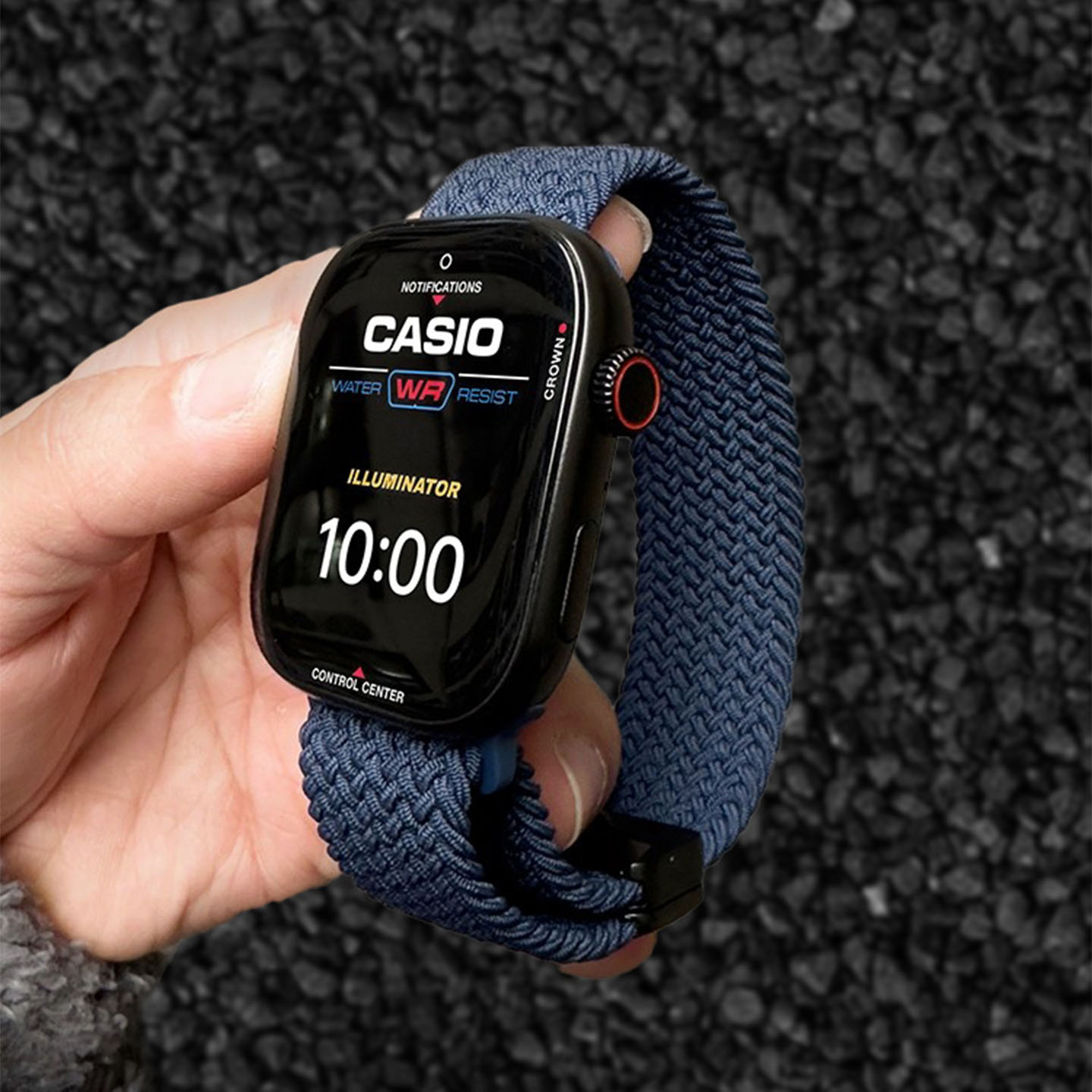 适用applewatch10苹果手表表带新款iwatch9编织s8回环式S5磁吸SE金属s7尼龙ultra2高级腕带se秋冬s7男款6