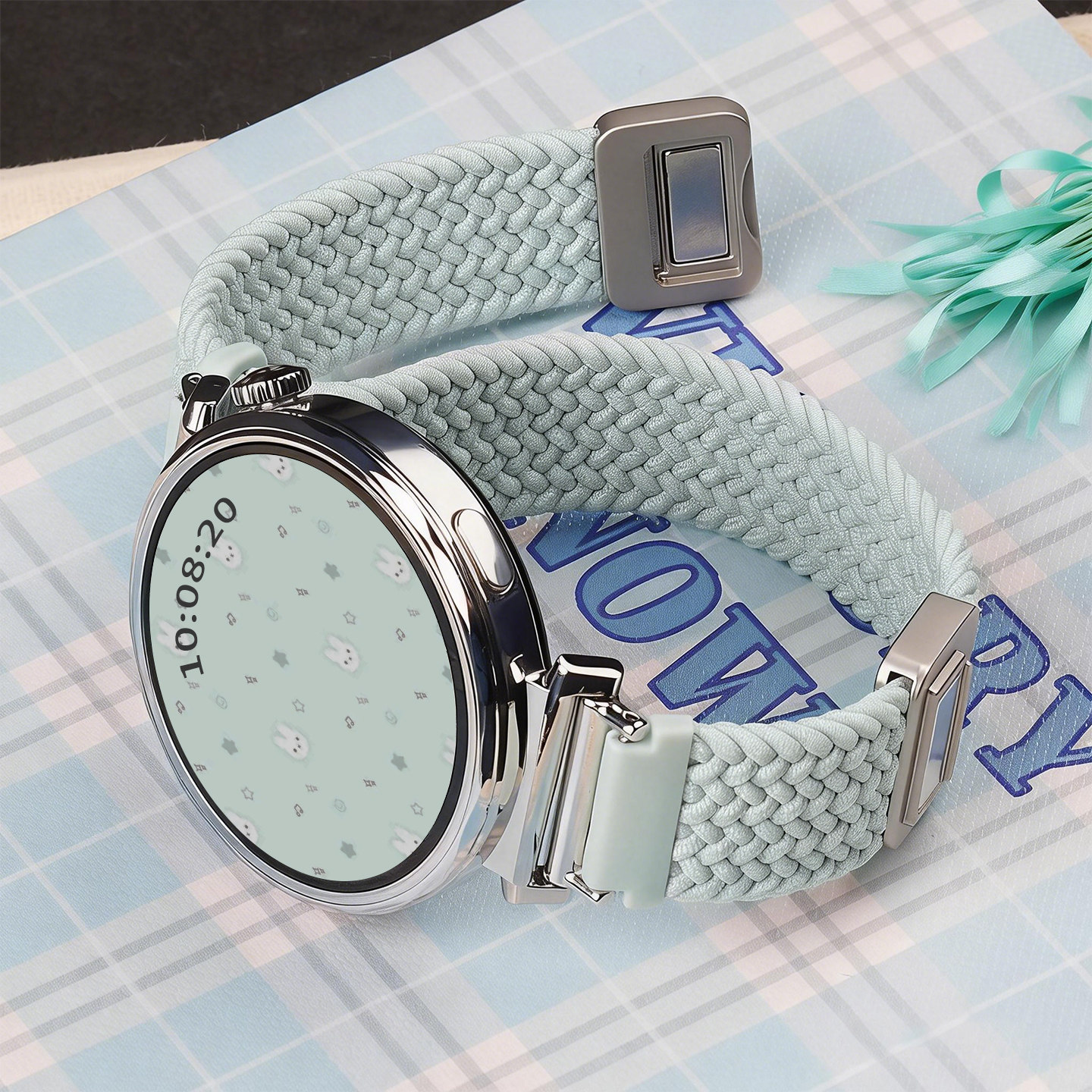 适用华为gt6表带watch5尼龙编织gt5手表watchgt6新款gt4腕表gt3磁吸扣gt5pro女士gt2男41智能荣耀2精致gt早春