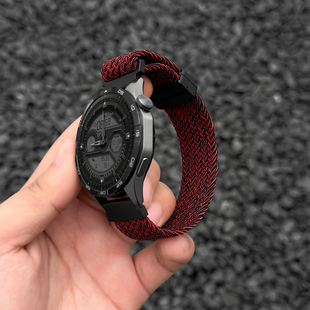 sport智能s3秋冬柔软s1Pro透气Color运动版 尼龙编织磁吸扣适用小米Watch 红色原装 潮流男生替换 5表带男款