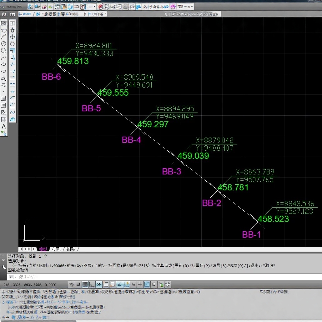 CAD坐标带编号和标高批量导入带教程坐标导入cad图纸高程展点通用