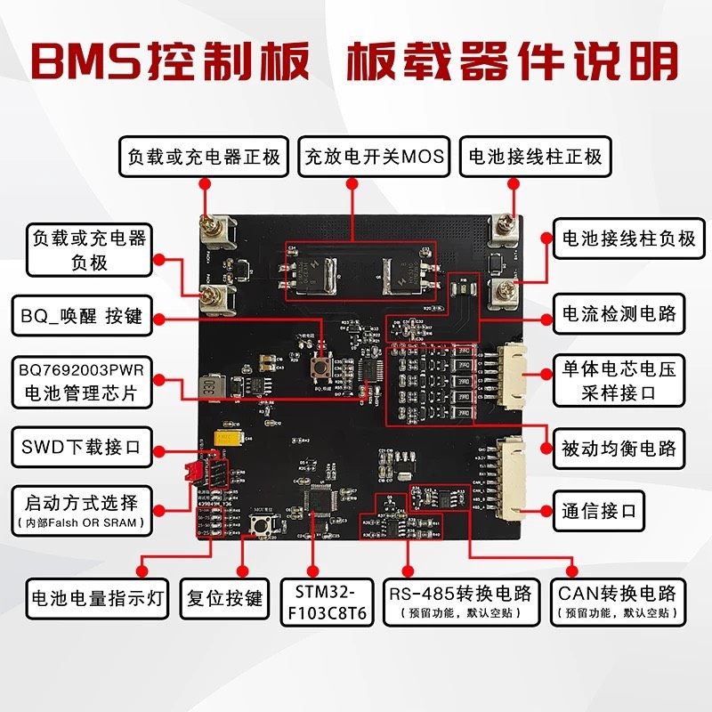 BMS电池管理系统项目实战 stm32rtthread bq76920 soc