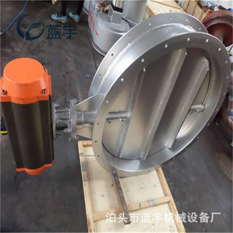 矩形气动通风蝶阀600型气动执行器风阀风机风道风管蝶阀冷风阀