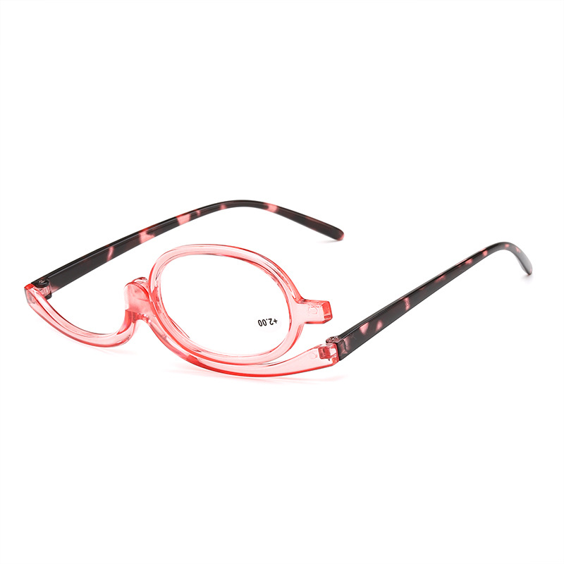 跨境化妆老花眼镜单片120度旋转单边眼镜多功能全框架时尚老花镜