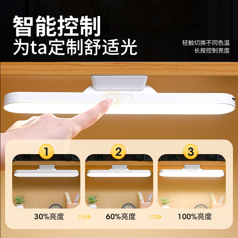 跨境led酷毙灯USB充电台灯宿舍大学生学习专用书桌阅读护眼灯磁吸