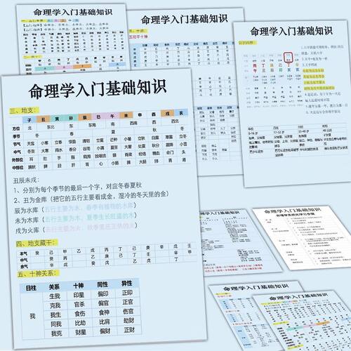 18张八字简易国学知识贴纸传统文化入门基础知识学习智慧易经装饰墙面桌面diy自粘防水不干胶标签立体贴画纸