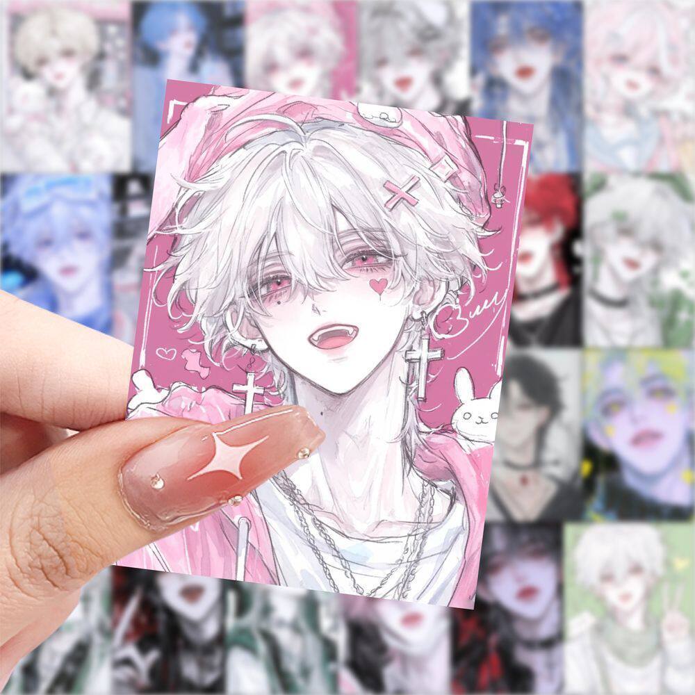 【大图释官方授权】189张猫猫拟人插画贴纸ins风格桌面女孩自粘手机壳行李箱标签防水不干胶手账装饰素材贴画