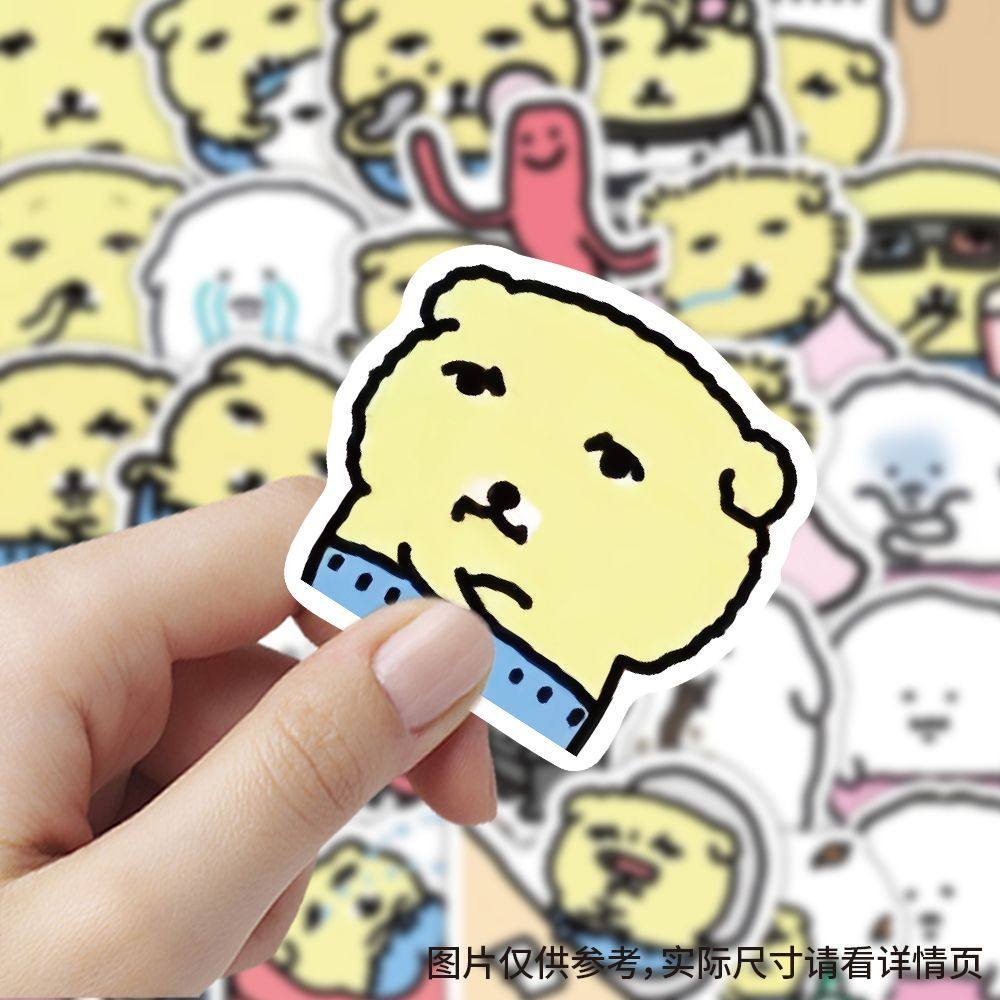 【大图释官方授权】240张秋裤小狗贴纸卡通萌物可爱创意素材装饰表情贴画diy自粘手机壳行李箱不干胶标签手账