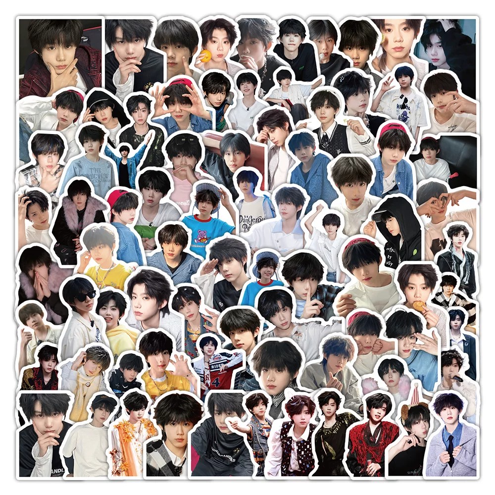 375张TF家族四代练习生陈奕恒Jonathan贴纸ins风高清照片手机壳行李箱标签贴背卡装饰防水不干胶立体标签贴画