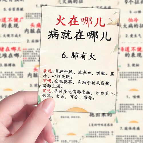 108张中医健康养生知识贴纸
