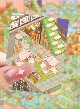 188张乌东的旅店花园贴纸卡通少女笔记本贴画手机手账装饰diy贴纸