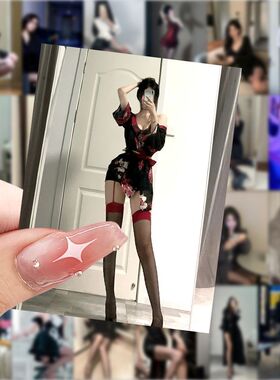 188张黑丝性感纯欲美女贴纸ins笔记本行李箱贴画手机手账装饰贴纸