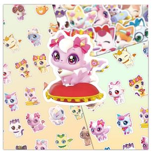 120张愿望喵喵贴纸ins风卡通可爱装饰手账标签行李箱防水素材贴画