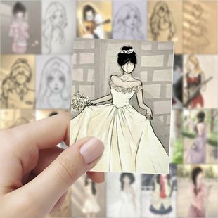 188张校园白月光青春贴纸绘画创意ins手机个性手账装饰笔记本贴画