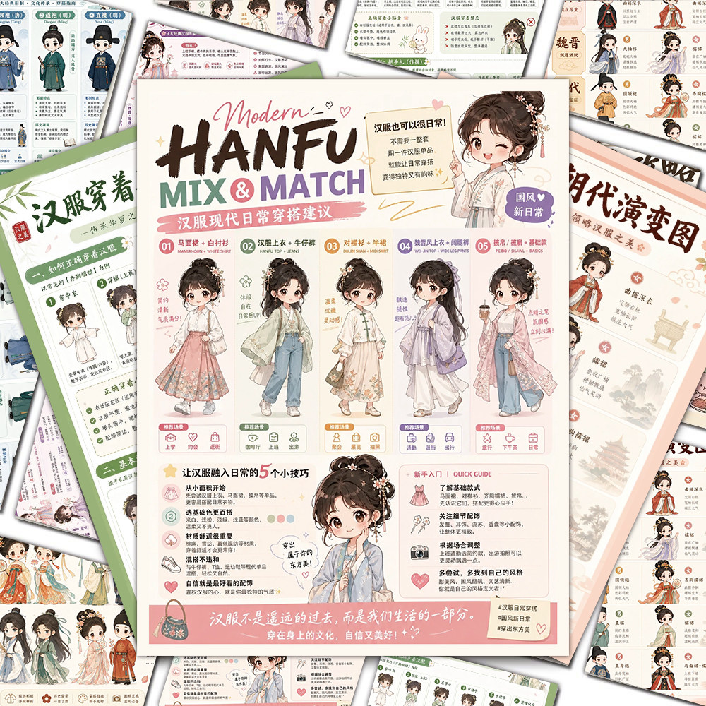 18张新手汉服入门百科贴纸