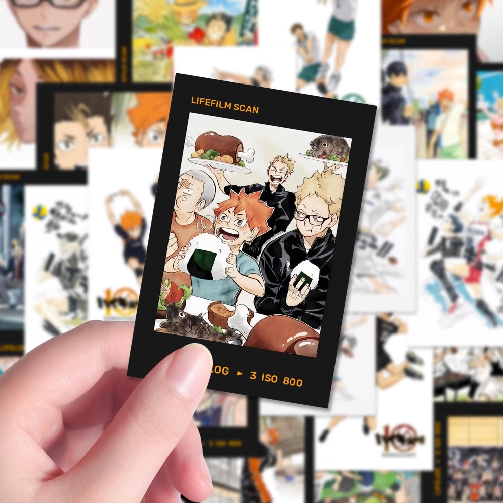 126张 排球少年拍立得贴纸动漫周边卡通装饰手机壳笔记本防水贴画