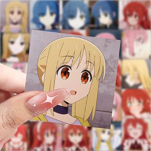 126张孤独摇滚动漫人物贴纸手机笔记本行李箱装饰卡通可爱diy贴画