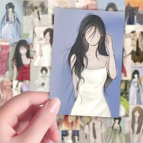 96张校园氛围感绘画贴纸DIY