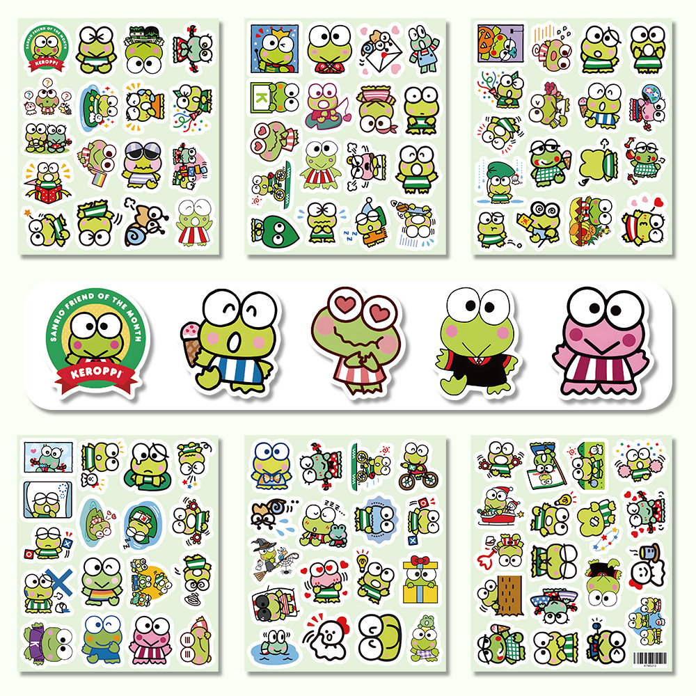 206张大眼蛙贴纸Q版创意趣味装饰ins风手账行李箱笔记本diy防水贴,文具电教/文化用品/商务用品,贴纸/立体贴纸,淘宝优惠券,粉丝福利购,淘宝优惠卷
