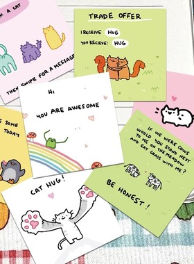 186张ins风cute小动物英文简约插画贴纸diy手账笔记本装饰贴画