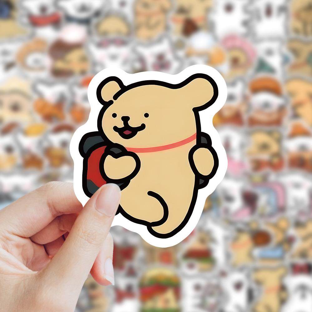 卡通可爱线条小狗手账贴纸马尔济斯线条小狗少女心贴画防水笔记本,3C数码配件,笔记本个性小贴纸,淘宝优惠券,粉丝福利购,淘宝优惠卷