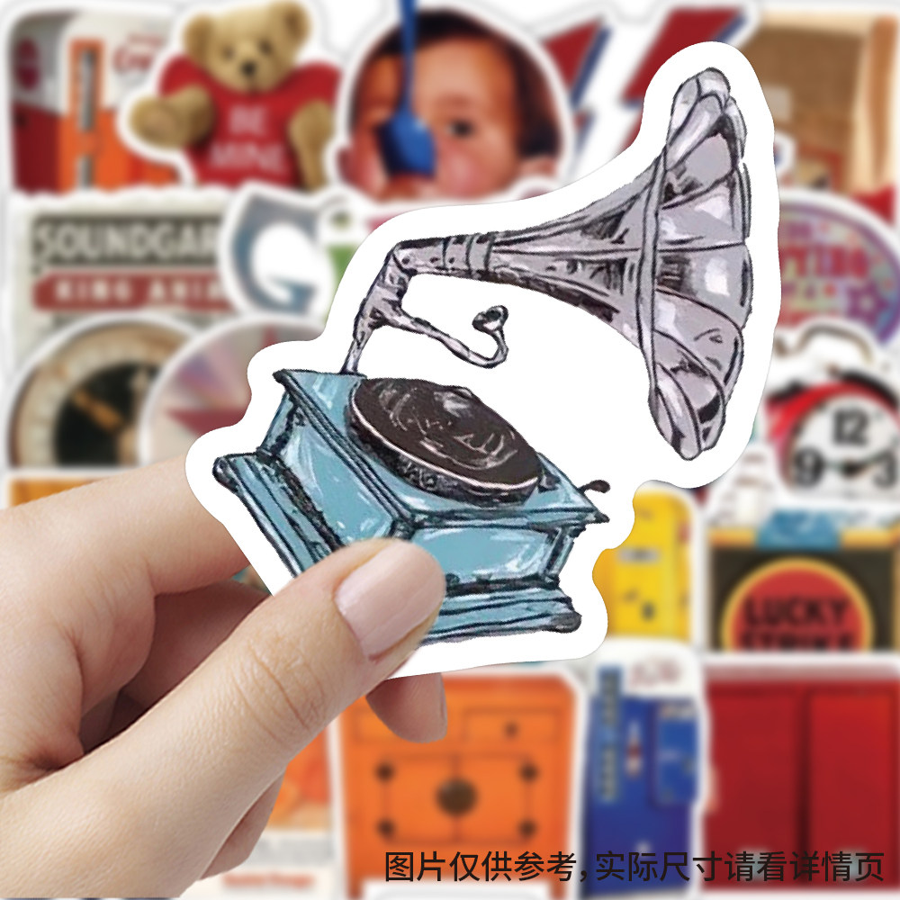 180张美式复古素材贴纸卡通趣味ins风装饰行李箱水杯桌面防水贴画,文具电教/文化用品/商务用品,贴纸/立体贴纸,淘宝优惠券,粉丝福利购,淘宝优惠卷