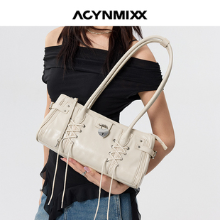 Acynmixx解绑蕾丝包2025春夏法棍包高级感轻奢腋下包女小众单肩包