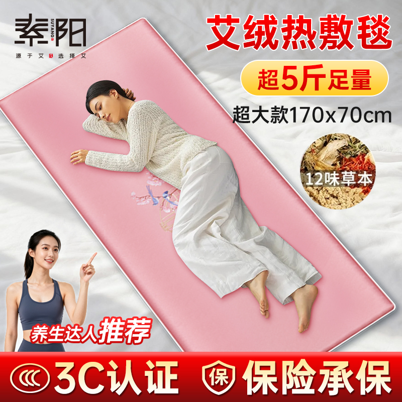 艾灸热敷毯子电加热艾绒包艾草理疗坐垫床腹部肚子全身通用旗舰店