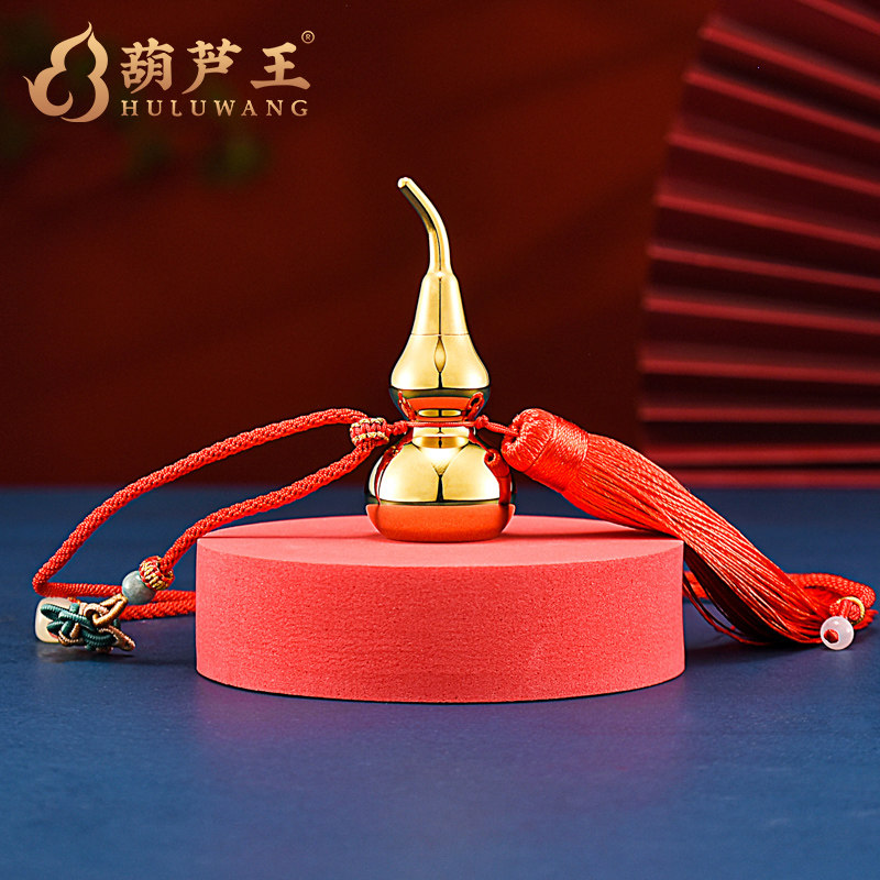 葫芦王铜葫芦挂件黄铜空心开 口葫芦摆件玄关客厅办公室桌面装饰,家居饰品,装饰摆件,淘宝优惠券,粉丝福利购,淘宝优惠卷