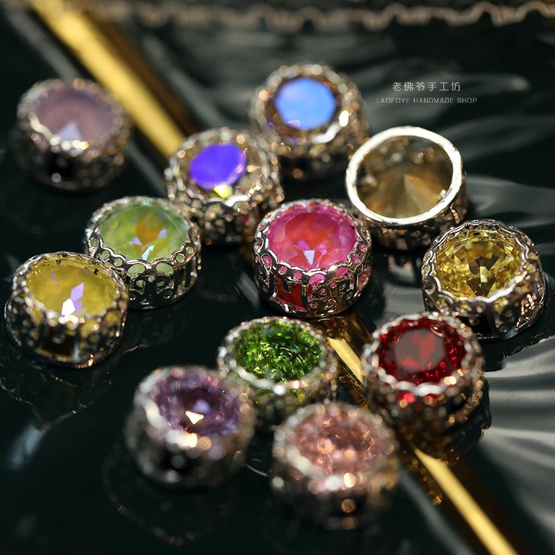 【618】圆形鸟巢钻 银底手缝钻法式刺绣装饰钉珠绣高定服装辅料,居家布艺,珠子/钻饰/花朵等配饰,淘宝优惠券,粉丝福利购,淘宝优惠卷