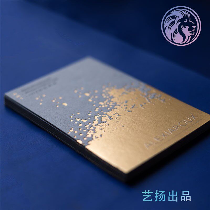 浅灰色名片/纹理名片/烫金名片图片