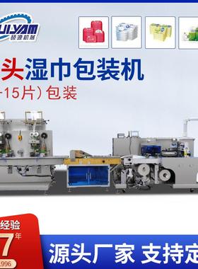 浙江无纺布湿巾机全自动高速折叠双头湿巾机背封加热封口设备