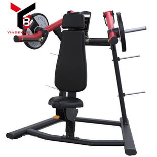 健身房力量训练-挂片系列推肩训练器推胸及高拉背臀部上举