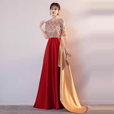 变色合唱礼服红歌大合唱比赛演出