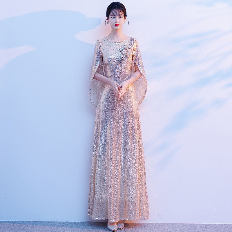 大合唱服演出服女长裙红歌比赛图片