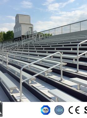 bleachers户外铝合金座椅 便捷式可移动拼装看台金属看台座椅