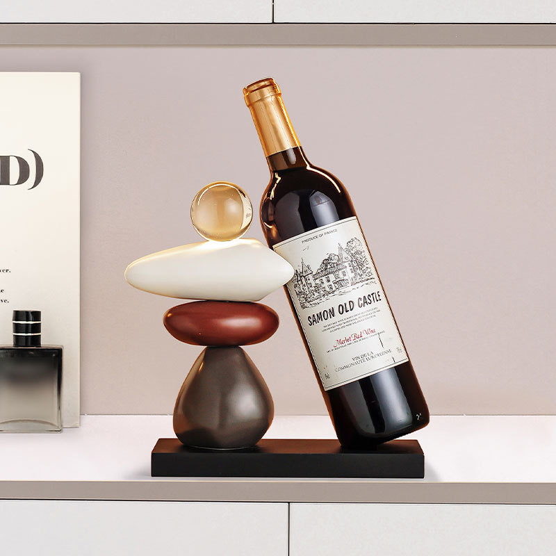 价家用红酒架客厅酒柜电视柜办公室装饰时来运转摆件乔迁礼品