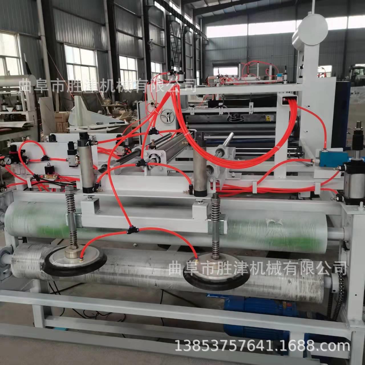 钢面镁制复合风管 自动摞板 玻镁板复合彩钢板 pur热熔胶平贴机