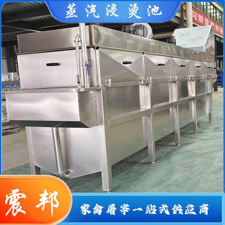 不锈钢宰鸡用浸烫机加工 全自动家禽屠宰流水线设备 机械供应