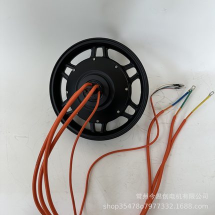 JinSiChuang14寸大功率集成双霍尔真空胎轮毂电机电动车碟刹马达
